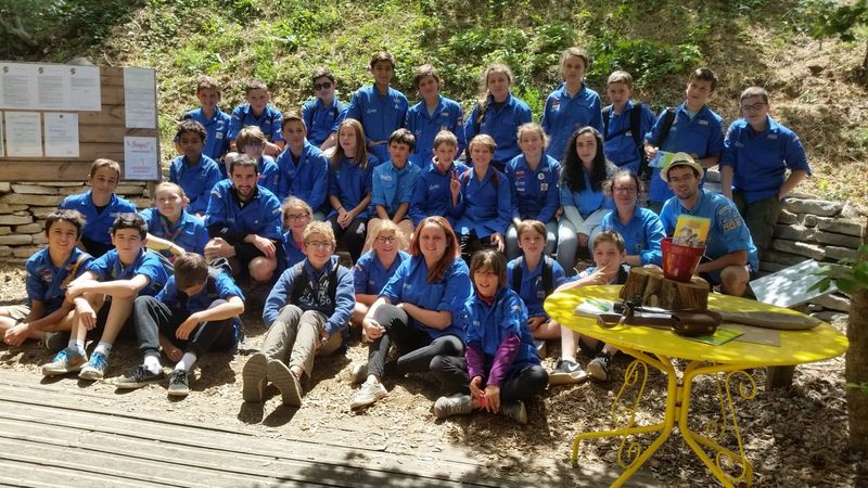 sortie sportive pour Scouts et Guides de France vers Nimes dans le Gard
