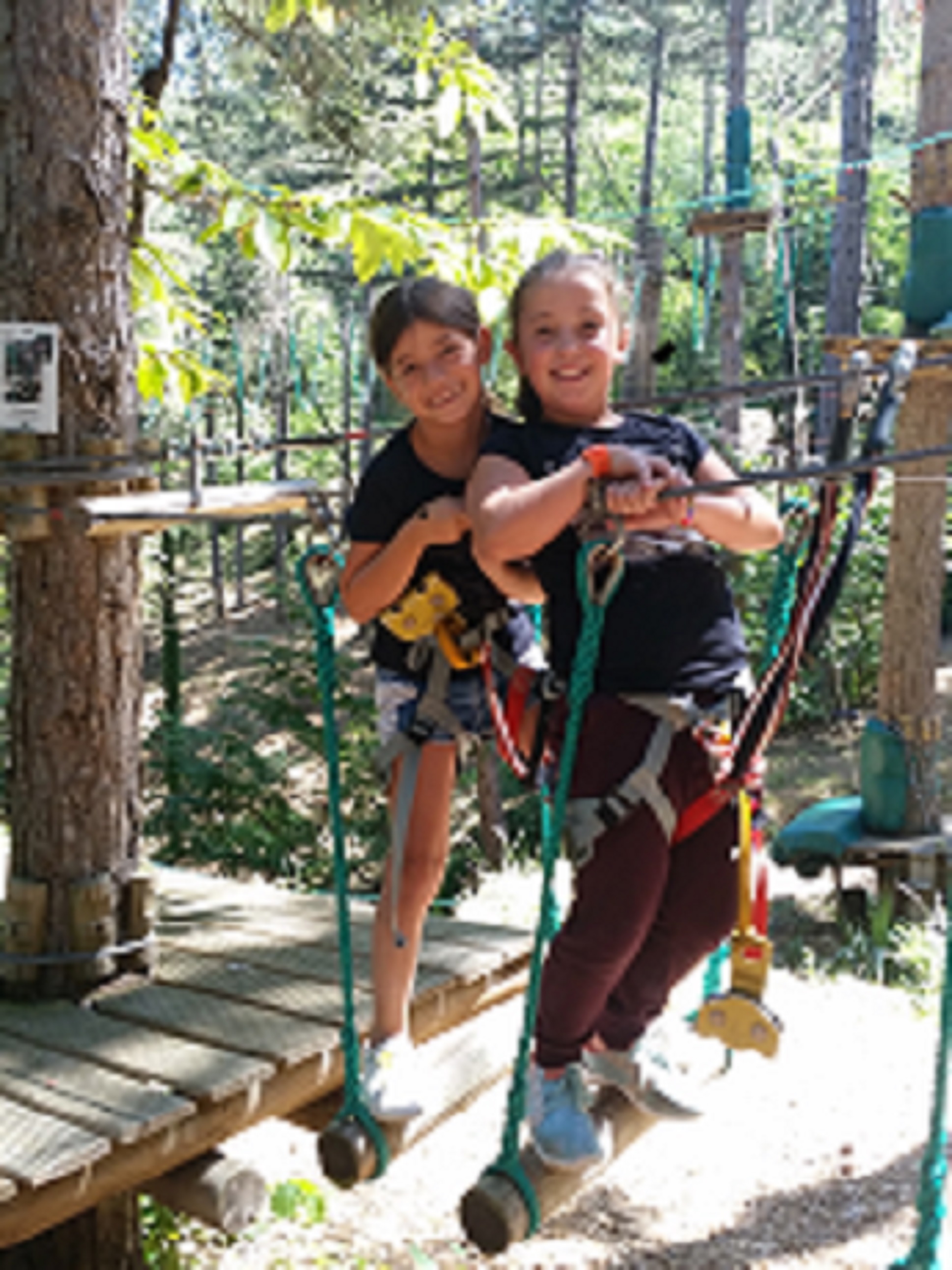 parcours vert pour enfants accrobranche dans le Gard