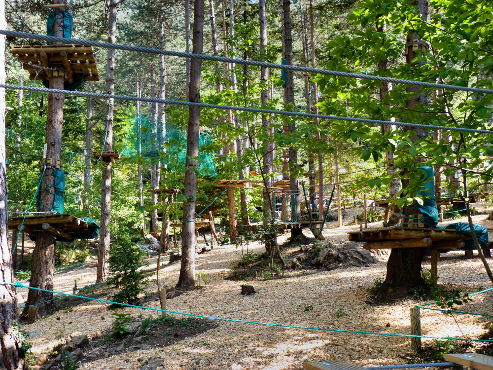 Prix parcours accrobranche pour enfants ou adultes vers Le Cap d'Agde