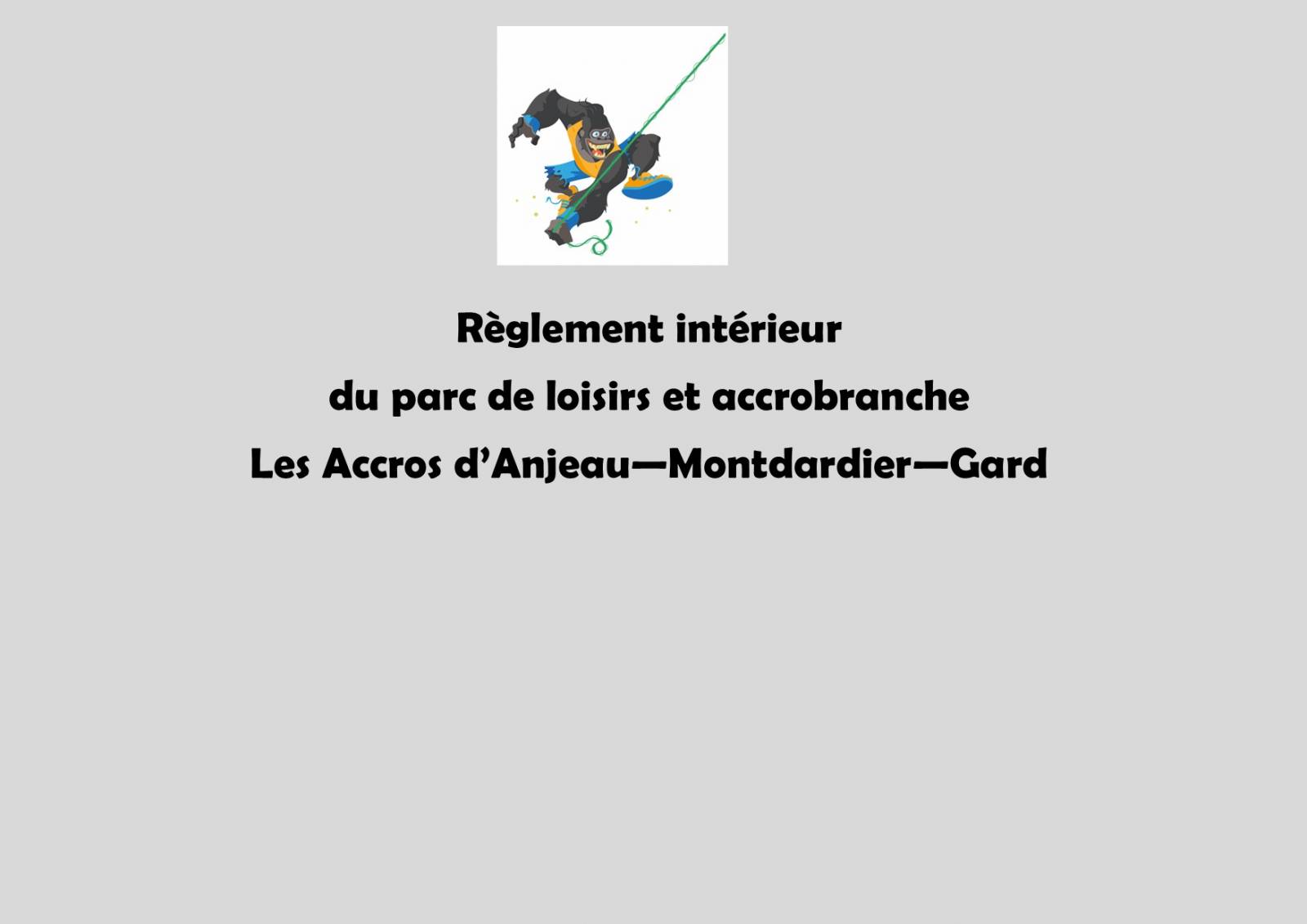 parc de loisirs et accrobranche Les Accros d'Anjeau à Montdardier dans le Gard