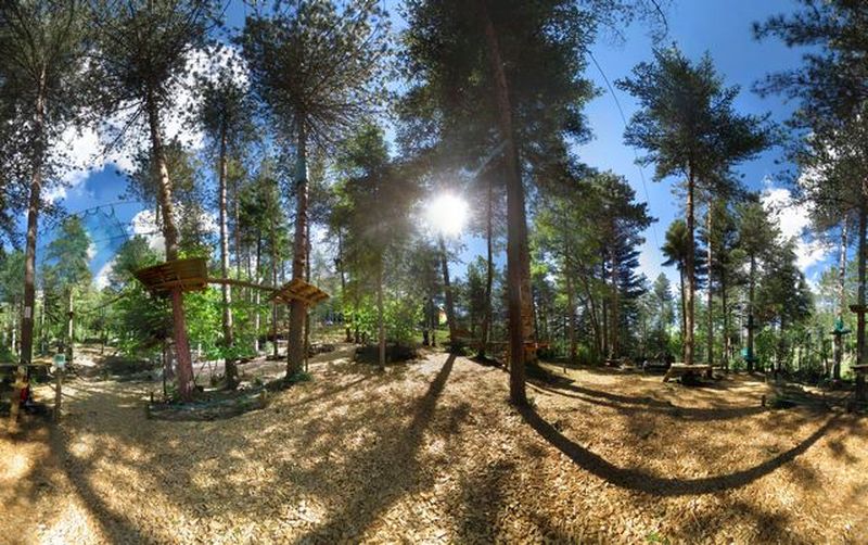 accrobranche  qualité tourisme et sud de france dans les Cévennes dans le Gard