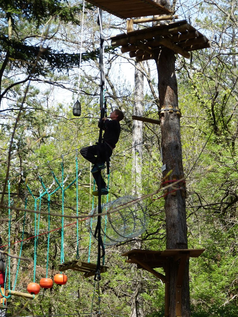 accrobranche proche de Montpellier dans les Cevennes