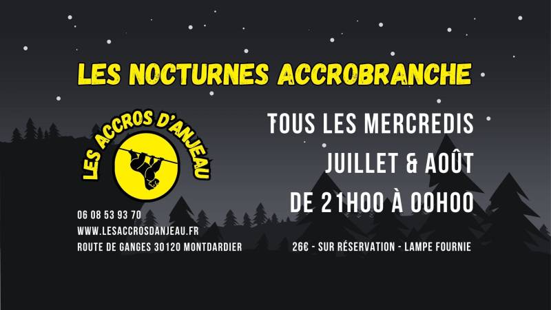 nocturne accrobranche cévennes