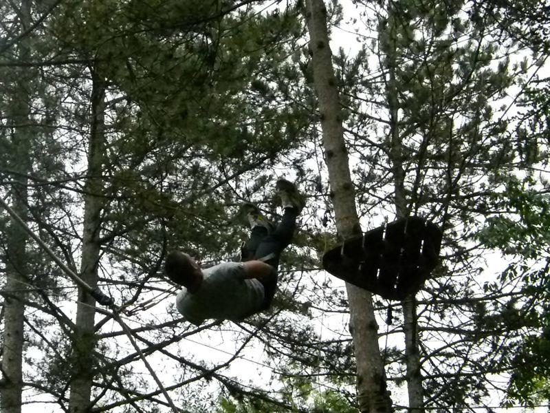 Le saut de l'extrême - parcours aventures noir 2 - Accros d'Anjeau