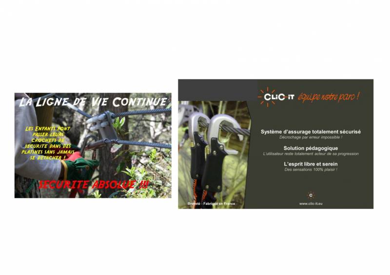 parc de loisirs et de jeux dans le Gard et proche de l'Hérault avec ligne de vie continu et mousquetons intelligents 