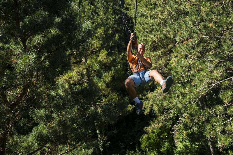 grandes tyroliennes parc accrobranche Gard Hérault