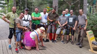 Notre zone d'activité pour ce service Parc d'attraction avec jeux dans les arbres pour colonie de vacances et centre aéré
